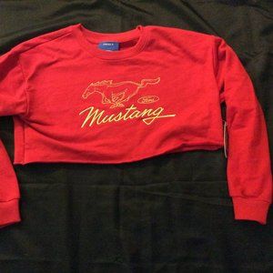 Red Ford Mustang Crop Top